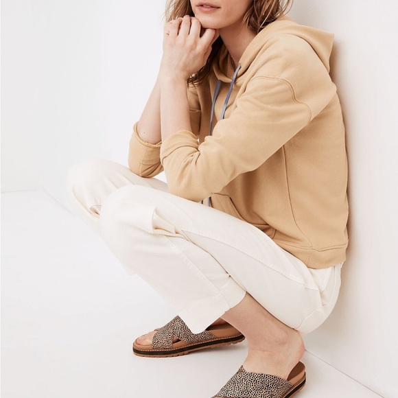 Madewell Dip-Dye Drawstring Hoodie Sweatshirt Size M NWT - Picture 4 of 5